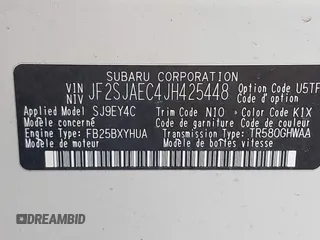 2018 Subaru Forester Premium with VIN JF2SJAEC4JH425448, listed as a IAAI auction lot 42107508 with 147,606 mi miles. Bid and sale history available at carsss.com. Image 9.
