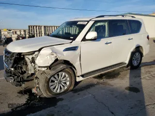 2023 Nissan Armada SV with VIN JN8AY2AC7P9182727, listed as a Copart auction lot 84974564 with 42,959 mi miles and Salvage Title. Bid and sale history available at carsss.com. Image 1.