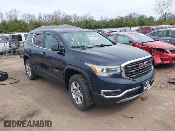 2017 GMC Acadia SLE with VIN 1GKKNRLA8HZ173019, listed as a IAAI auction lot 41960182 with 164,590 mi miles and . Bid and sale history available at DreamBid. Image 1.