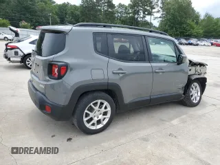 2020 Jeep Renegade Latitude with VIN ZACNJABB9LPL76621, listed as a Copart auction lot 59184145 with 27,827 mi miles and Clean title. Bid and sale history available at DreamBid. Image 3.