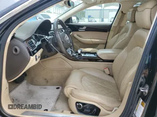 2015 Audi A8 L 4.0T with VIN WAU32AFD9FN024605, listed as a Copart auction lot 52086125 with 70,730 mi miles and Salvage Title. Bid and sale history available at carsss.com. Image 7.