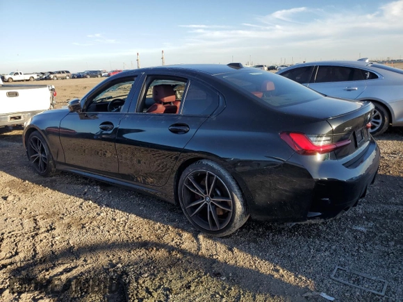 2023 BMW 3 Series 330i xDrive with VIN 3MW89FF08P8D10039, listed as a Copart auction lot 43472935 with 0 mi miles and Salvage Title. Bid and sale history available at carsss.com. Image 2.