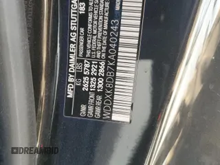 2019 Mercedes-Benz S-Class S 560 with VIN WDDXK8DB7KA040243, listed as a Copart auction lot 87392844 with 21,284 mi miles and Salvage Title. Bid and sale history available at carsss.com. Image 13.