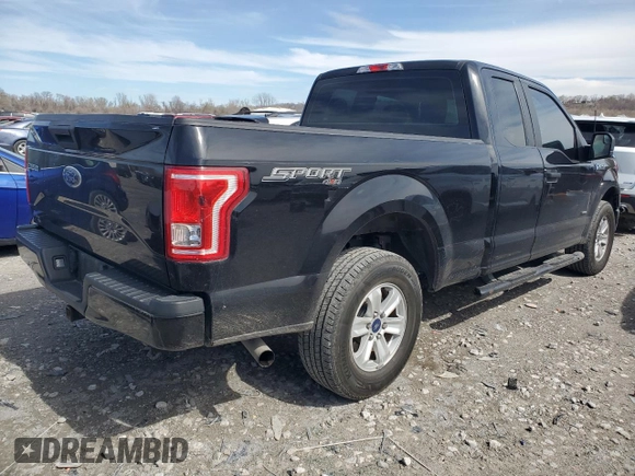 2016 Ford F-150 XLT with VIN 1FTEX1EP6GKD30785, listed as a Copart auction lot 50376035 with 161,343 mi miles and Salvage Title. Bid and sale history available at carsss.com. Image 3.