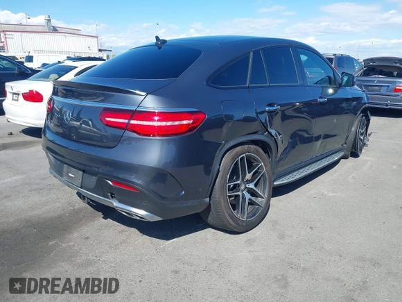 2016 Mercedes-Benz GLE 450 AMG with VIN 4JGED6EB3GA031444, listed as a IAAI auction lot 41945903 with 45,219 mi miles and . Bid and sale history available at DreamBid. Image 4.