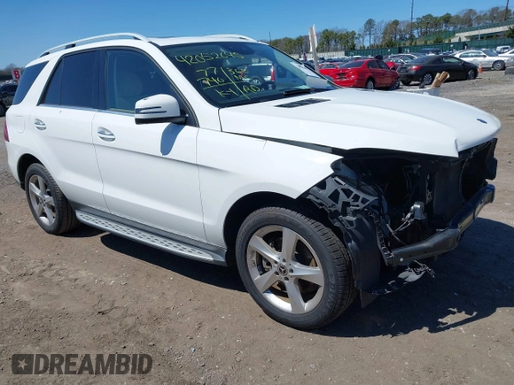 2018 Mercedes-Benz GLE 350 with VIN 4JGDA5HB1JB042700, listed as a IAAI auction lot 42052645 with 77,740 mi miles and . Bid and sale history available at DreamBid. Image 1.