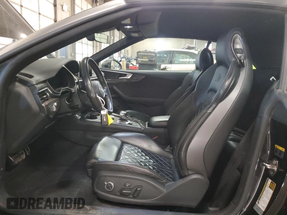 2018 Audi S5 Prestige z VIN WAU24GF50JN013082, wystawiony jako Copart lot #85085504 z przebiegiem 55 261 mil mil oraz Szkoda całkowita • Salvage title. Historia ofert i sprzedaży dostępna na DreamBid. Obrazek 7.