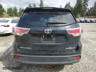 2015 Toyota Highlander Limited with VIN 5TDDKRFHXFS128698, listed as a Copart auction lot 52610495 with 161,412 mi miles and Salvage Title. Bid and sale history available at carsss.com. Image 6.