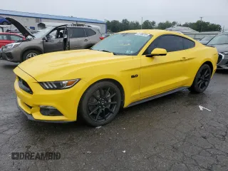 2016 Ford Mustang GT with VIN 1FA6P8CF9G5214847, listed as a Copart auction lot 61108705 with 54,137 mi miles and Salvage title. Bid and sale history available at DreamBid. Image 1.