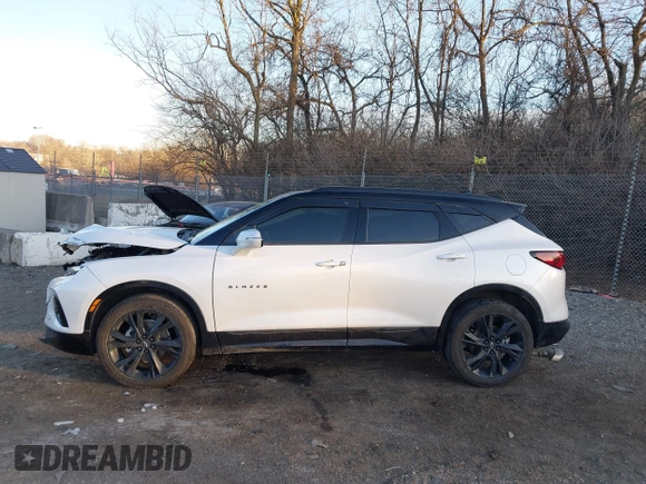 2022 Chevrolet Blazer RS with VIN 3GNKBKRS8NS214678, listed as a IAAI auction lot 41307953 with 23,114 mi miles and . Bid and sale history available at DreamBid. Image 14.