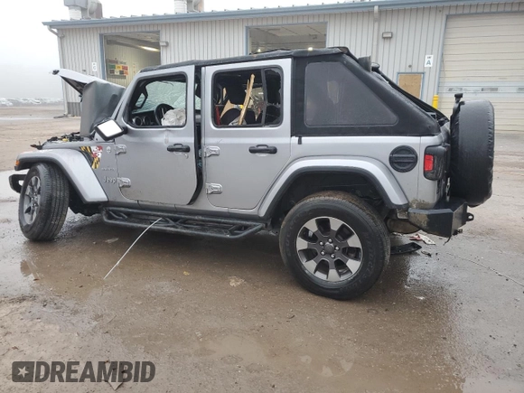 2018 Jeep Wrangler Unlimited Sahara z VIN 1C4HJXEN7JW181741, wystawiony jako Copart lot #74131294 z przebiegiem Nie podano mil oraz Nie do naprawy • Non repairable. Historia ofert i sprzedaży dostępna na DreamBid. Obrazek 2.