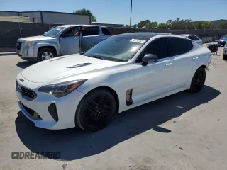 2022 Kia Stinger GT1 with VIN KNAE45LC3N6119885, listed as a Copart auction lot 48752445 with 62,208 mi miles and Salvage Title. Bid and sale history available at carsss.com. Image 1.