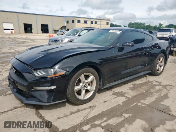 2018 Ford Mustang EcoBoost with VIN 1FA6P8TH2J5159618, listed as a Copart auction lot 60299355 with 74,616 mi miles and Salvage title. Bid and sale history available at DreamBid. Image 1.