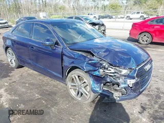 2017 Audi A3 Sedan Premium with VIN WAUAUGFF3H1046504, listed as a IAAI auction lot 41794076 with 81,162 mi miles. Bid and sale history available at carsss.com. Image 1.