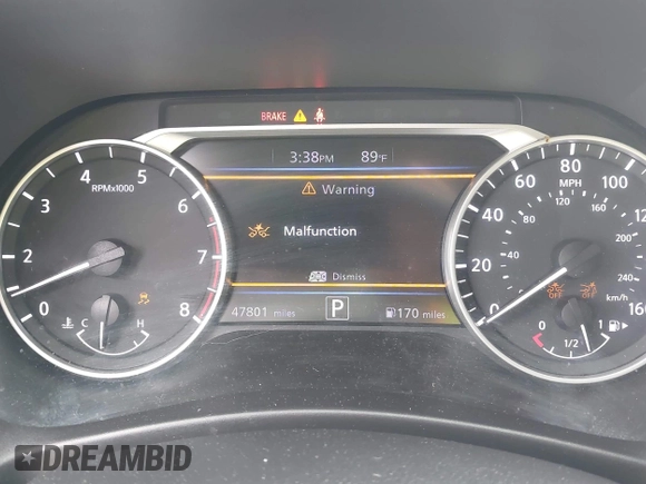 2021 Nissan Sentra SR z VIN 3N1AB8DV8MY248742, wystawiony jako IAAI lot #42034660 z przebiegiem 47 801 mil mil oraz . Historia ofert i sprzedaży dostępna na DreamBid. Obrazek 7.