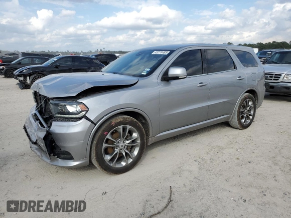 2019 Dodge Durango GT Plus with VIN 1C4RDHDG0KC684535, listed as a Copart auction lot 43774465 with 116,351 mi miles and Salvage Title. Bid and sale history available at carsss.com. Image 1.