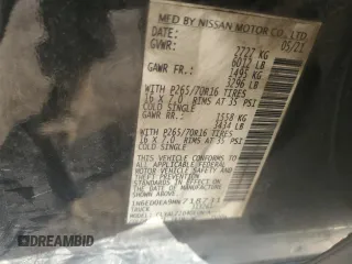 2021 Nissan Frontier SV z VIN 1N6ED0EA9MN718731, wystawiony jako Copart lot #83206694 z przebiegiem 57 465 mil mil oraz Nie do naprawy • Non repairable. Historia ofert i sprzedaży dostępna na DreamBid. Obrazek 12.