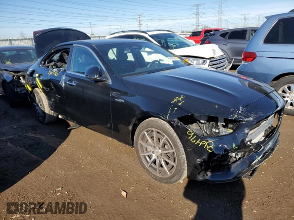 2023 Mercedes-Benz C 43 AMG with VIN W1KAF8HB9PR124626, listed as a Copart auction lot 78932704 with 3,295 mi miles and Salvage Title. Bid and sale history available at DreamBid. Image 4.