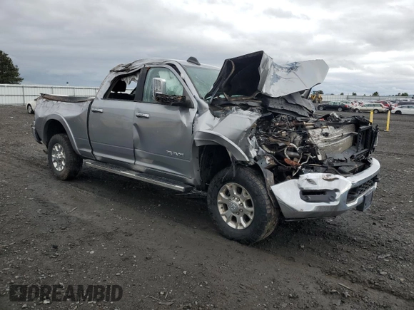 2020 Ram 2500 Laramie with VIN 3C6UR5FL4LG119330, listed as a Copart auction lot 57285555 with 45,832 mi miles and Salvage title. Bid and sale history available at DreamBid. Image 4.