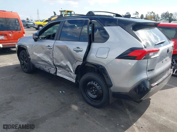 2024 Toyota RAV4 Hybrid XSE with VIN 4T3E6RFV3RU140841, listed as a IAAI auction lot 41502536 with 7,456 mi miles. Bid and sale history available at carsss.com. Image 3.