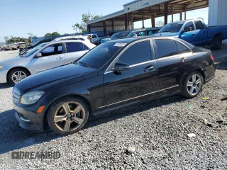 2011 Mercedes-Benz C with VIN WDDGF5EB1BR133861, listed as a Copart auction lot 53059035 with 81,218 mi miles and Salvage Title. Bid and sale history available at carsss.com. Image 1.