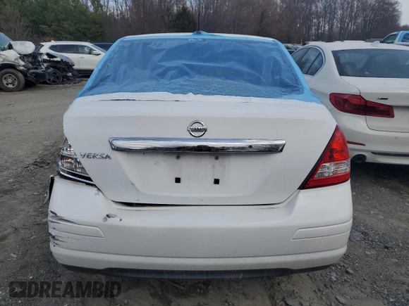 2009 Nissan Versa 1.8 S with VIN 3N1BC11E19L463266, listed as a Copart auction lot 47758755 with 111,257 mi miles and Salvage Title. Bid and sale history available at carsss.com. Image 6.