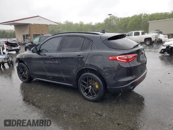 2020 Alfa Romeo Stelvio Ti z VIN ZASPAKBN9L7C94128, wystawiony jako Copart lot #56129775 z przebiegiem 54 042 mil mil oraz Szkody całkowita. Historia ofert i sprzedaży dostępna na DreamBid. Obrazek 2.