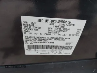 2017 Ford Explorer Sport with VIN 1FM5K8GT7HGC82568, listed as a IAAI auction lot 41705450 with 91,694 mi miles and . Bid and sale history available at carsss.com. Image 9.