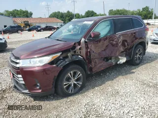 2019 Toyota Highlander LE с VIN 5TDZZRFH8KS370384, выставлен на аукционе Copart как лот 62095725 с пробегом 101 005 миль миль и Чистый • Clean title. История ставок и продаж доступна на DreamBid. Изображение 1.