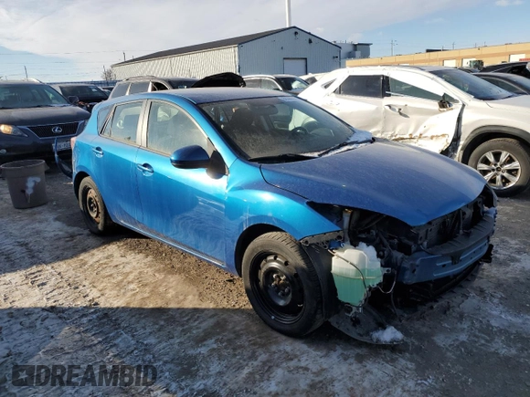 2012 Mazda 3 GX with VIN JM1BL1KF7C1521366, listed as a Copart auction lot 88390295 with 127,859 mi miles and Salvage Title. Bid and sale history available at carsss.com. Image 4.