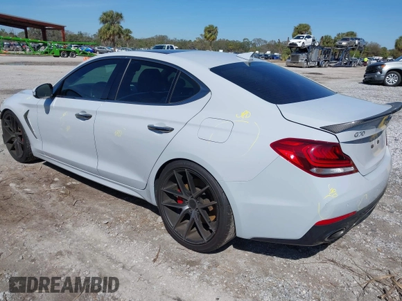 2019 Genesis G70 Dynamic with VIN KMTG34LE8KU031322, listed as a IAAI auction lot 41636994 with 55,325 mi miles and . Bid and sale history available at DreamBid. Image 3.