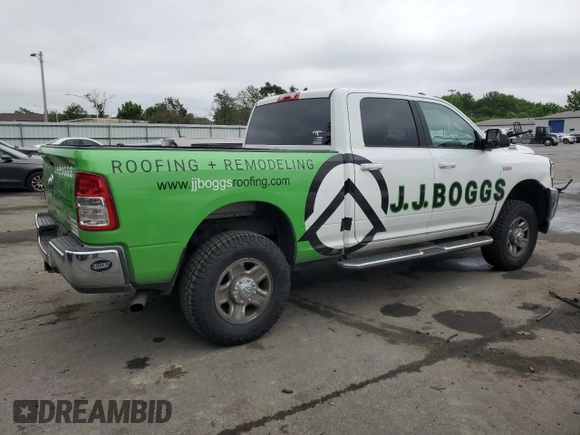 2022 Ram 2500 Big Horn with VIN 3C6UR5DJ0NG182445, listed as a Copart auction lot 59940205 with 91,080 mi miles and Salvage title. Bid and sale history available at DreamBid. Image 3.