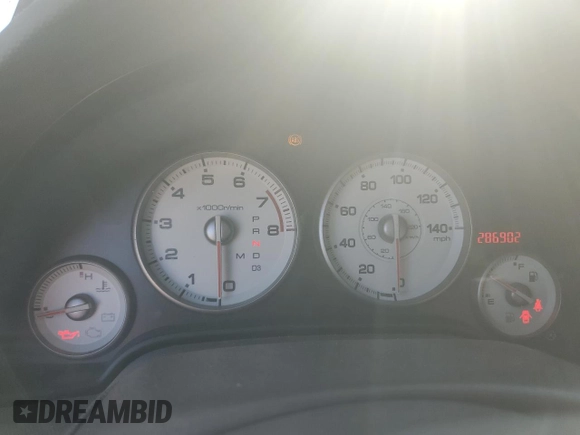 2006 Acura RSX with VIN JH4DC54886S005416, listed as a Copart auction lot 50252995 with 286,902 mi miles and Salvage Title. Bid and sale history available at carsss.com. Image 9.