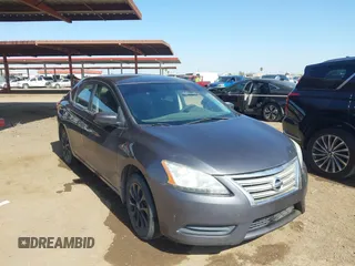 2014 Nissan Sentra S with VIN 3N1AB7APXEL682157, listed as a IAAI auction lot 41712934 with 129,488 mi miles. Bid and sale history available at carsss.com. Image 1.