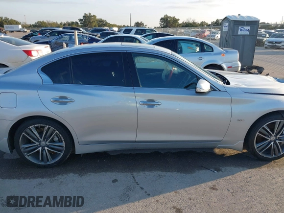 2017 Infiniti Q50 Premium with VIN JN1CV7AR6HM681017, listed as a IAAI auction lot 41212271 with 141,479 mi miles and . Bid and sale history available at carsss.com. Image 13.