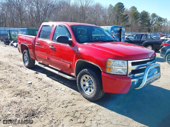 2007 Chevrolet Silverado 1500 LT w/1LT with VIN 2GCEC13C671575887, listed as a IAAI auction lot 41447510 with 195,650 mi miles. Bid and sale history available at carsss.com. Image 1.