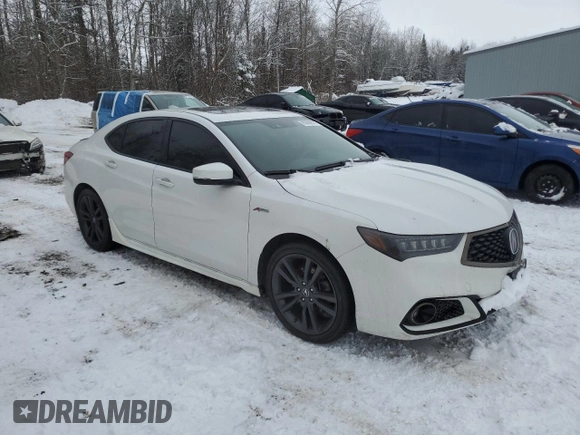 2020 Acura TLX w/A-Spec Pkg with VIN 19UUB3F65LA801225, listed as a Copart auction lot 85669874 with 71,175 mi miles and Salvage Title. Bid and sale history available at carsss.com. Image 4.