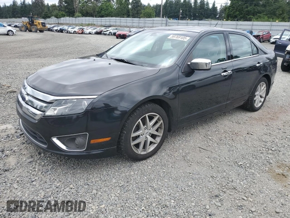 2012 Ford Fusion SEL z VIN 3FAHP0JG2CR433596, wystawiony jako Copart lot #59769105 z przebiegiem 126 230 mil mil oraz Czysty tytuł • Clean title. Historia ofert i sprzedaży dostępna na DreamBid. Obrazek 1.