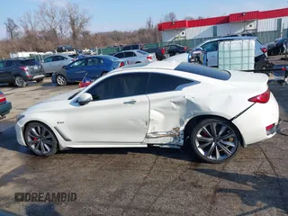 2017 Infiniti Q60 Red Sport 400 with VIN JN1FV7EL6HM701933, listed as a IAAI auction lot 41485664 with 72,496 mi miles and . Bid and sale history available at carsss.com. Image 14.