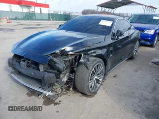 2019 Infiniti Q60 Luxe with VIN JN1EV7EL0KM291021, listed as a IAAI auction lot 41589716 with 59,235 mi miles and . Bid and sale history available at DreamBid. Image 2.