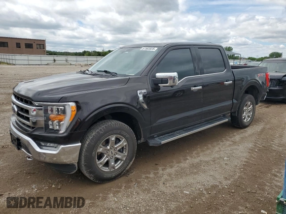 2021 Ford F-150 XL with VIN 1FTFW1E56MFA78191, listed as a Copart auction lot 57582025 with 92,347 mi miles and Salvage title. Bid and sale history available at DreamBid. Image 1.