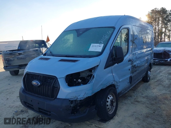 2023 Ford Transit with VIN 1FTBW9CG5PKA32008, listed as a IAAI auction lot 41313781 with 12,127 mi miles. Bid and sale history available at carsss.com. Image 6.