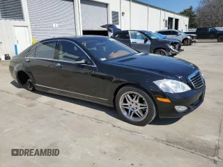 2007 Mercedes-Benz S 5.5L V8 with VIN WDDNG71X87A042271, listed as a Copart auction lot 48587015 with 110,222 mi miles and Salvage Title. Bid and sale history available at carsss.com. Image 4.