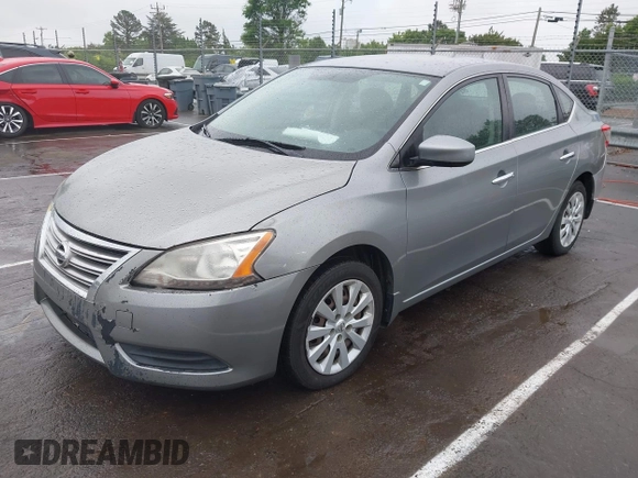 2014 Nissan Sentra S with VIN 3N1AB7AP2EL607775, listed as a IAAI auction lot 42127174 with 163,464 mi miles and . Bid and sale history available at DreamBid. Image 2.