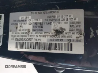 2010 Mazda CX-7 Sport with VIN JM3ER2WMXA0305807, listed as a IAAI auction lot 42022020 with 200,905 mi miles and . Bid and sale history available at DreamBid. Image 9.
