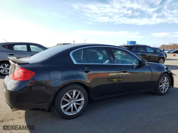 2007 Infiniti G35 Sedan Sport with VIN JNKBV61E17M709108, listed as a Copart auction lot 42463805 with 182,450 mi miles and Salvage Title. Bid and sale history available at carsss.com. Image 3.