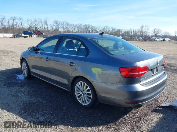 2015 Volkswagen Jetta Sedan 1.8T SE w/Connectivity with VIN 3VWD07AJ2FM312146, listed as a IAAI auction lot 41843238 with 107,741 mi miles. Bid and sale history available at carsss.com. Image 3.