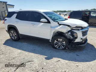 2025 Chevrolet Equinox FWD LT with VIN 3GNAXHEG2SL108007, listed as a Copart auction lot 50139305 with 12,465 mi miles and Non Repairable. Bid and sale history available at DreamBid. Image 4.