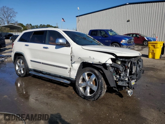 2012 Jeep Grand Cherokee Overland with VIN 1C4RJECT9CC237113, listed as a Copart auction lot 42208145 with 0 mi miles and Salvage Title. Bid and sale history available at carsss.com. Image 4.