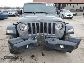 2018 Jeep Wrangler Sport S with VIN 1C4GJXAG0JW276564, listed as a Copart auction lot 85722374 with 58,049 mi miles and Salvage title. Bid and sale history available at DreamBid. Image 5.